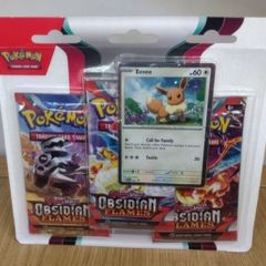 Obsidian Flames Eevee 3 Pack Blister - Pokemon cards