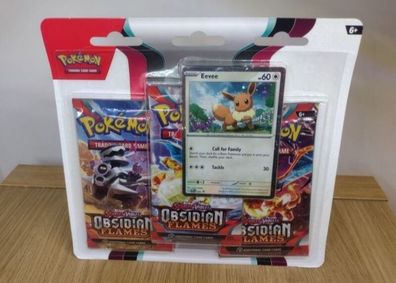 Obsidian Flames Eevee 3 Pack Blister - Pokemon cards