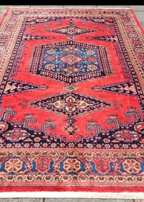 Art Deco XL 11ft x 8ft Persian Wiss Hand Knotted Rug Carpet