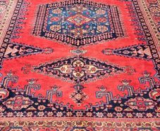 Art Deco XL 11ft x 8ft Persian Wiss Hand Knotted Rug Carpet