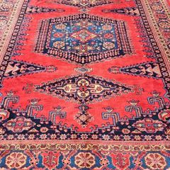 Art Deco XL 11ft x 8ft Persian Wiss Hand Knotted Rug Carpet