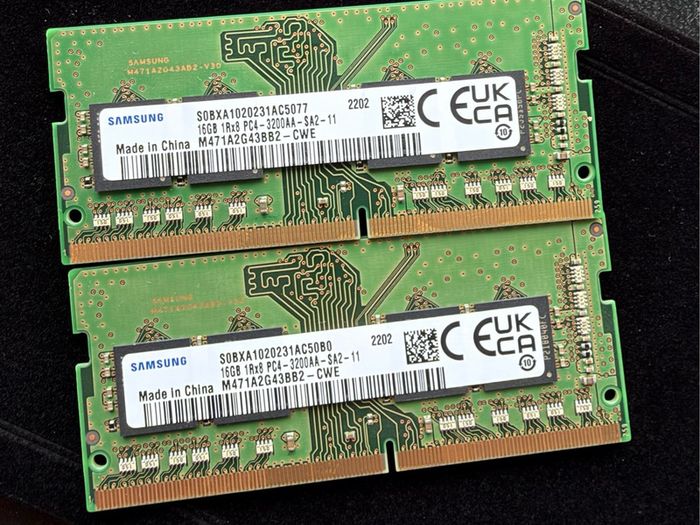 Samsung Ram 32gb Ddr4 3200mhz (2x16gb) M471a2g43bb2-cwe
