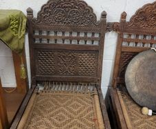 3 Antique Meditation Chairs ,1 Double and 2 Single for sale