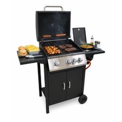 InfernoChef 3+1 Gas BBQ Grill Station  Powerful Garden Cooking Center
