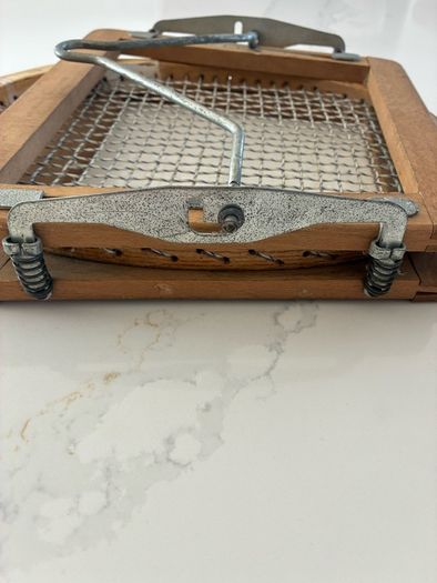 Vintage HIMCO Seven Star Model Wooden Tennis Racket with Original Wooden Press - 1960s/70s