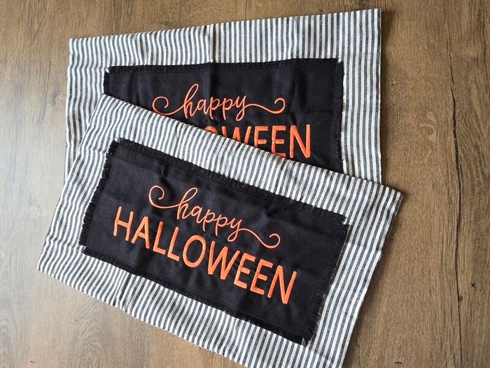 Two Halloween cushion covers - Happy Halloween