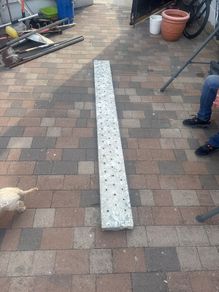 Metal scaffolding plank