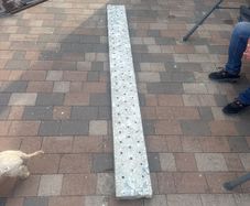 Metal scaffolding plank