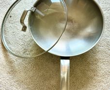 Stainless Steel Frying Pan, with Lid 32cm