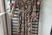 dress Bnwt animal print dress Lille rose brand s/medium wrap effect dress