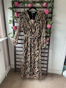 dress Bnwt animal print dress Lille rose brand s/medium wrap effect dress