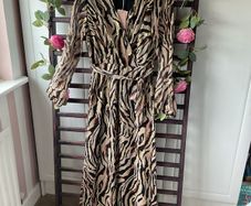 dress Bnwt animal print dress Lille rose brand s/medium wrap effect dress