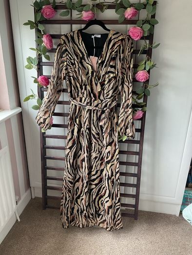 dress Bnwt animal print dress Lille rose brand s/medium wrap effect dress