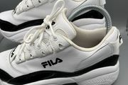 Fila Provenance Black White Chunky Platform Trainers Size UK 4