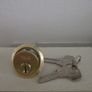 Yale Replacement Brass Rim Cylinder with 2 keys Image 4