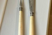 Rare piece 1861-1862 UK Sterling silver ornate fish cutlery set