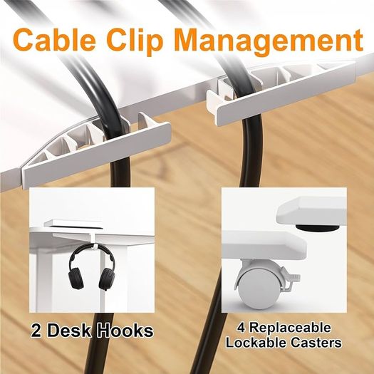 NEW SALE | Height Adjustable Electric Standing Desk - 100x60 cm Stand Up Table Desk Thick Splice Board, Smart Control Panel 3 Memory Heights, Anti-Collision System, Sit Stand Desk for Home Office