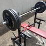 Gym equipment (squat rack/ bench / barbell + weights) Image 4