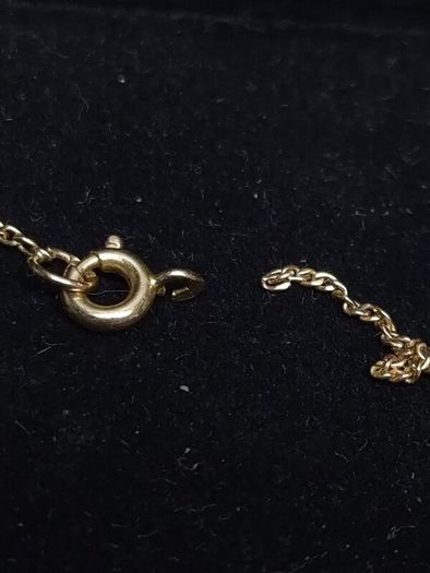 Vintage 18ct Gold Chain with Heart Pendant Hallmarked 42cm