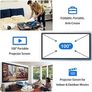 Mini Projector with Bluetooth and Projector Screen, Full HD 1080P Supported 7500 lux Portable Video-Projector, Home Theater Movie Projector Compatible with HDMI,VGA,USB,AV,Laptop,Smartphone (FREE SHIPPING) Image 6