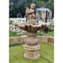 Limestone Cherub Fountain CH-NF582 Image 2