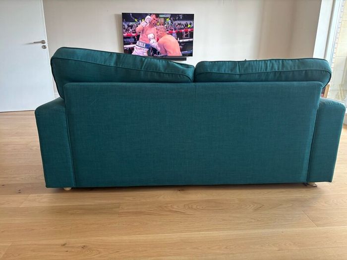 Sofa,4 cushions and a footstool
