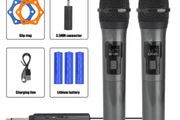 08512 VHF Dual Karaoke Wireless Dynamic Microphone System