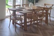 X6 Crossback Natural Kitchen Table Chairs S Alternative excellent condition hardly used Currently retailing 1014