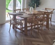 X6 Crossback Natural Kitchen Table Chairs S Alternative excellent condition hardly used Currently retailing 1014