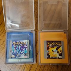 Pokemon Crystal Version for Nintendo GameBoy Color Plus yellow version