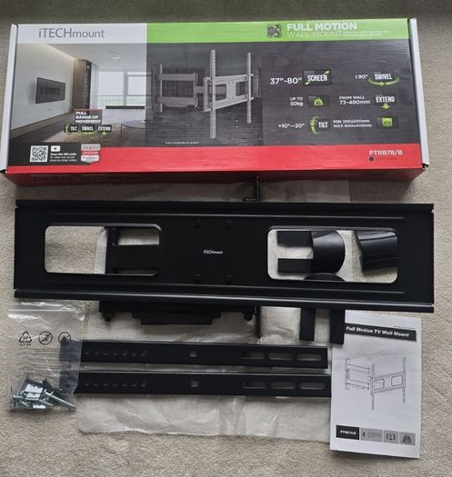 iTECH Full Motion TV Wall Mount 37-80'' - Excellent Condition