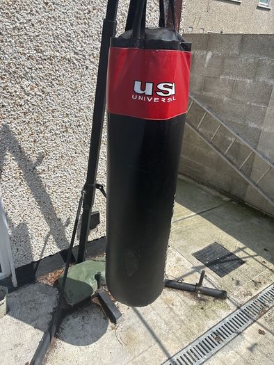 boxing bag with stand