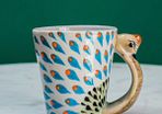 Lucia's Pavo Real Coffee Mug - Fair Trade - Made in Guatemala