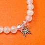 Larimar and Pearl silver bracelet with butterfly pendant Image 3