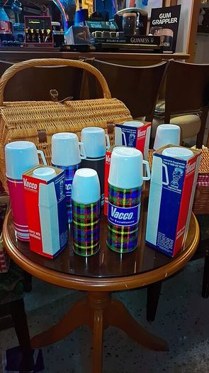 Vintage 1960's new/old stock Vacco flasks