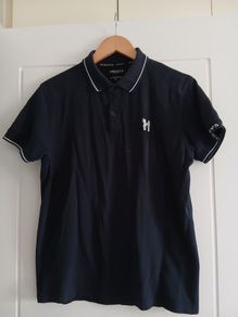 mens polo navy HENLEYS