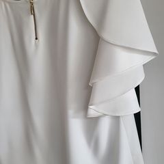 Caroline Kilkenny Davis White Blouse Sz 16 Uk - Rrp 225 (new)