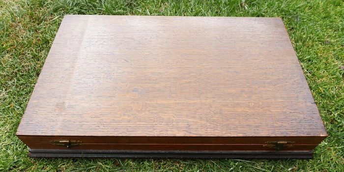 Antique Cutlery Box, Wooden