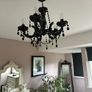 Two Black Chandeliers Image 4