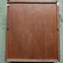 Vintage Wood Spice Rack Cabinet Glass Door Faux Stained Glass 2 Tier 8 Jars Image 9