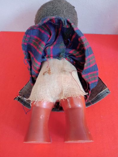 Vintage  Wind Up Hedgehog Doll 7" Tall 1950s-60s