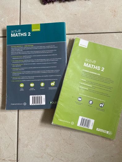 Junior Cycle Mathematics Active Maths 2 Higher Level Textbook and Student Learning Log Set