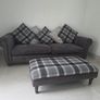 DFS Woodland 4 Seater Sofa, Matching Footstool - Immaculate Condition Image 2