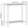 Garden Console Table 80x35x75 cm Solid Acacia Wood Image 3