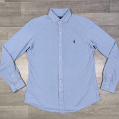 Polo Ralph Lauren Knit Oxford Shirt Mens Large Slim Fit