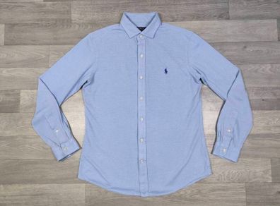 Polo Ralph Lauren Knit Oxford Shirt Mens Large Slim Fit