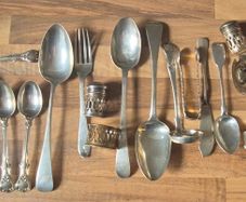 Collection of Rare Sterling Silver pieces. 731 grams.