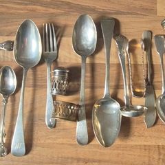 Collection of Rare Sterling Silver pieces. 731 grams.