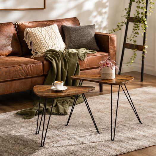 Set of 2 Industrial Coffee Tables
