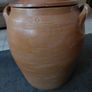 Antique French stoneware glazed pot with lid 40L Image 9